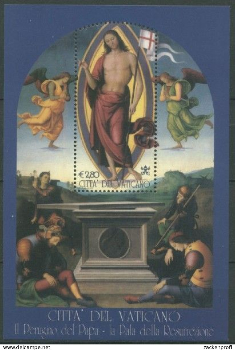 Vatikan 2005 Altarbild Des Perugino Block 25 Postfrisch (C91484) - Blocchi E Foglietti