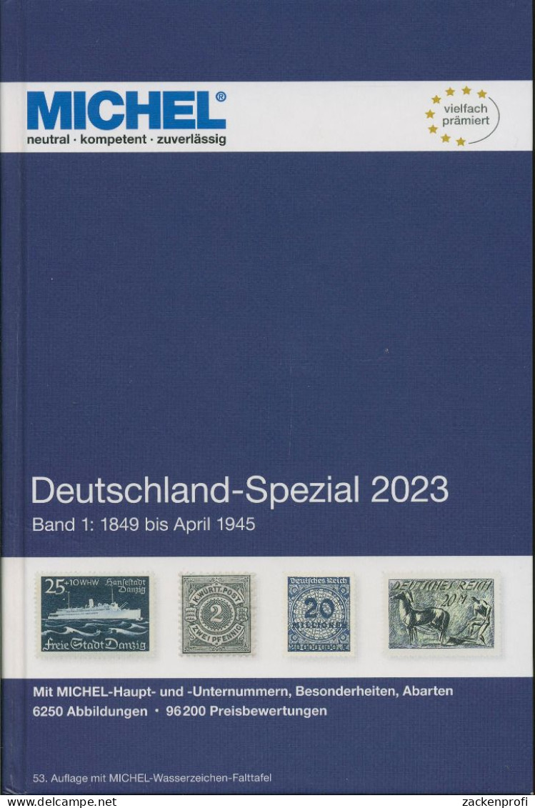 MICHEL Deutschland Spezial 2023 Band 1 Bis April 1945, Gebraucht, (Z3143) - Germany