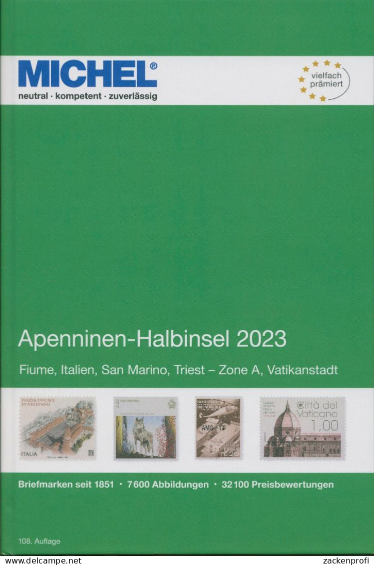 MICHEL Apenninen-Halbinsel 2023 Katalog Band 5, 108. Aufl., Gebraucht (Z3179) - Andere & Zonder Classificatie