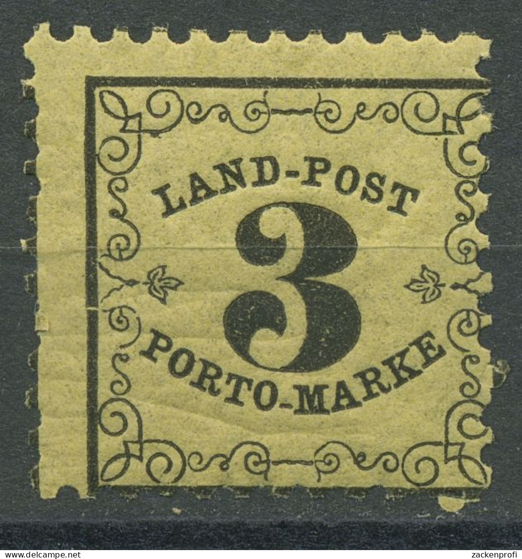 Baden 1862 Landpost-Portomarke 3 Kreuzer 2 X Postfrisch - Nuovi