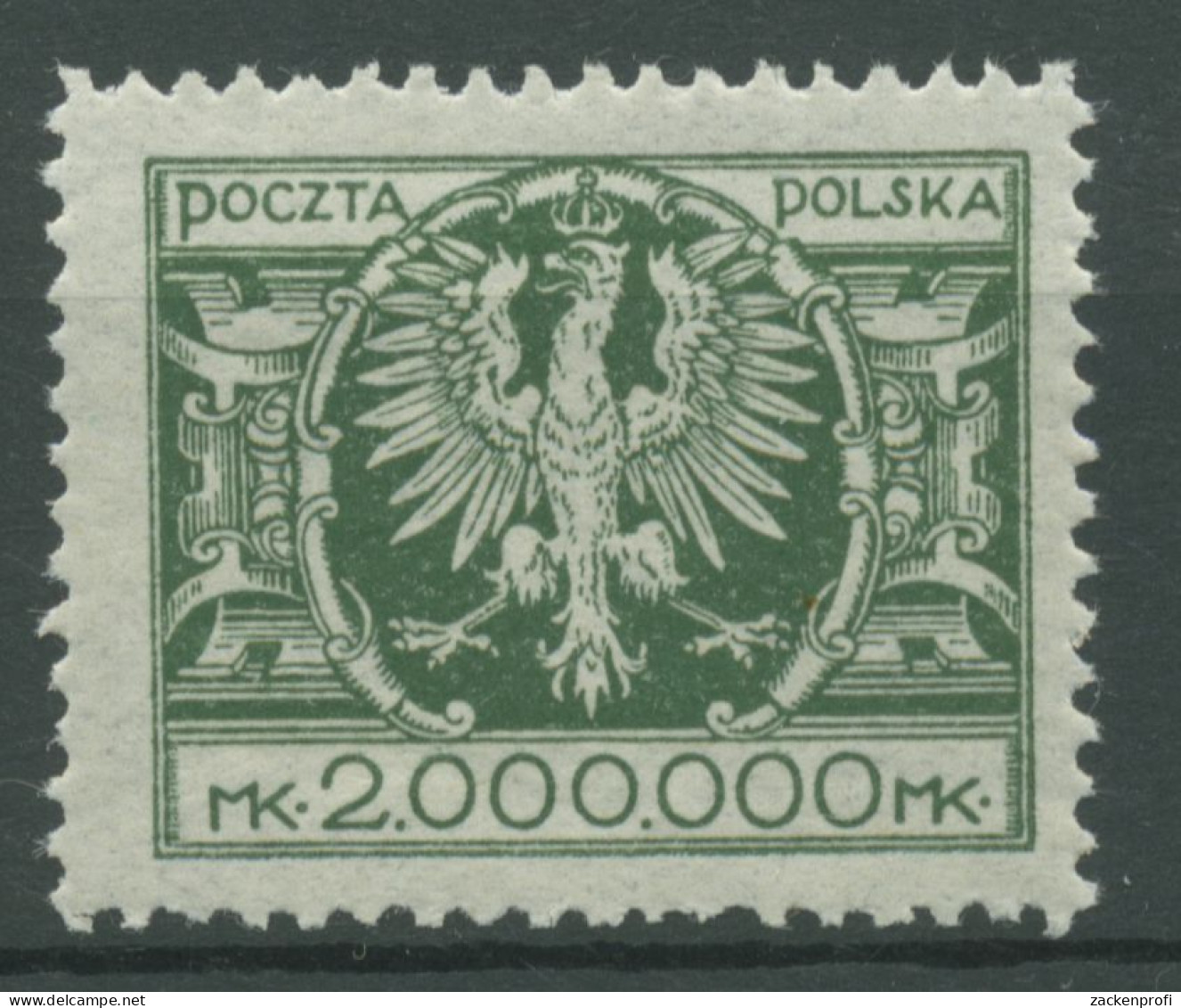 Polen 1924 Großer Adler Auf Schild 200 Postfrisch - Ungebraucht