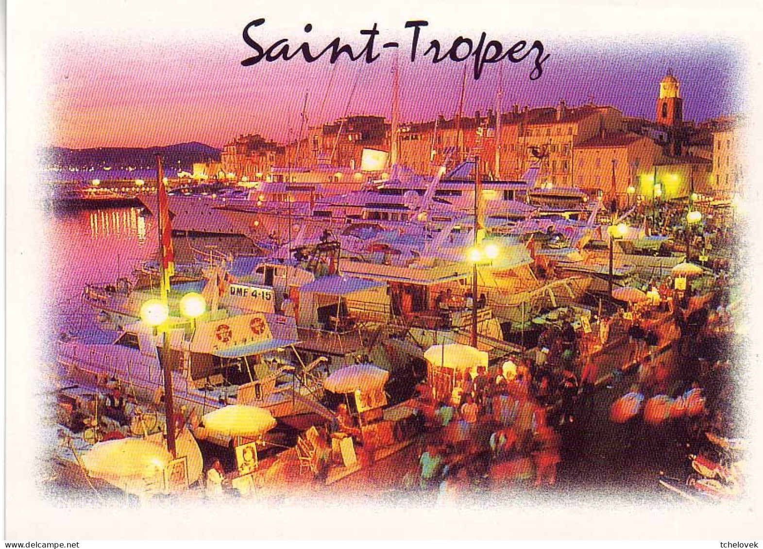 (83). St Tropez. 721 bis Le Port 1972 & carte géographique & port la nuit & (3) 1999