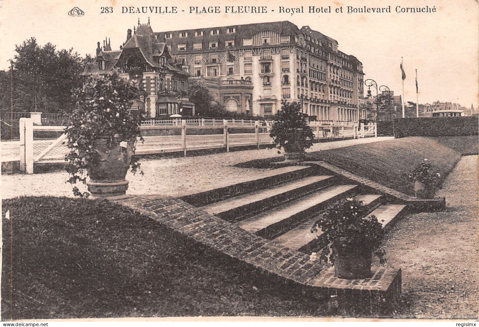 14-DEAUVILLE PLAGE FLEURIE-N°T2526-G/0307 - Deauville