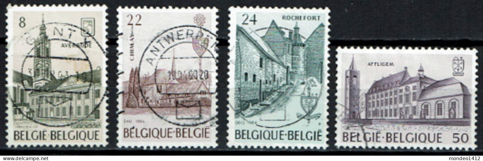 België 1984 OBP 2146/2149 - Y&T 2146/49 - Abdijen, Abbayes, Abbeys - Averbode, Chimay, Rochefort, Affligem - Used Stamps