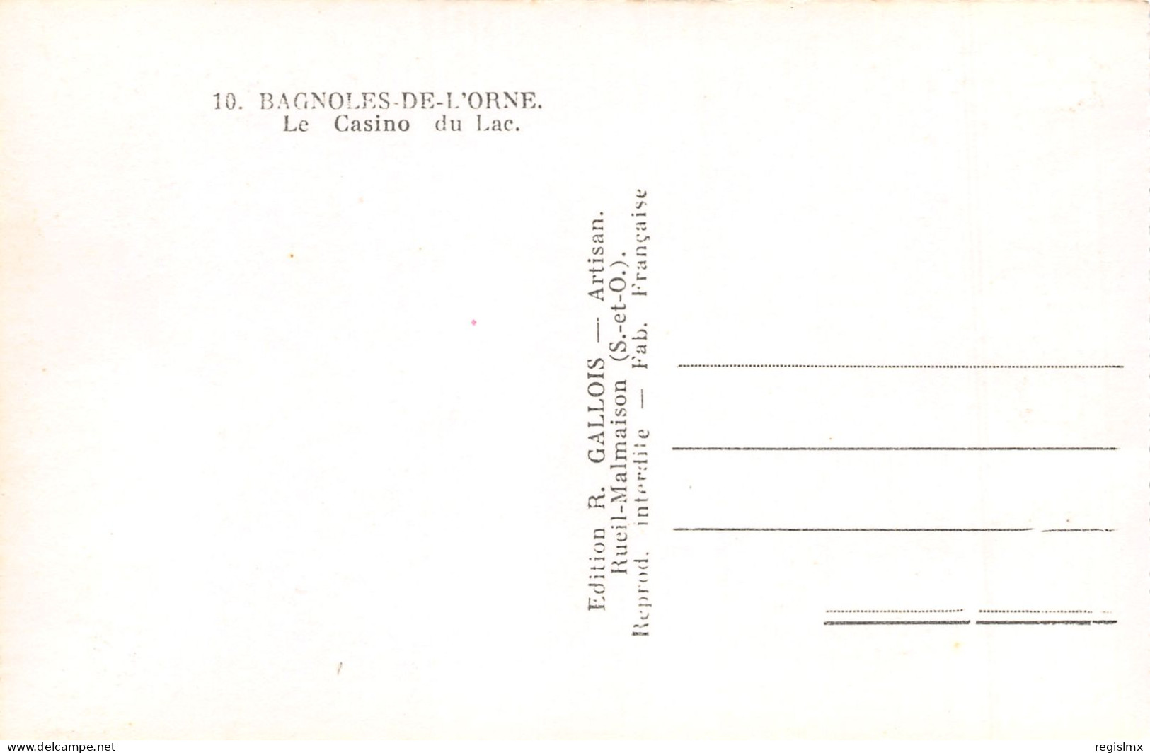 61-BAGNOLES DE L ORNE-N°T2526-F/0129 - Bagnoles De L'Orne