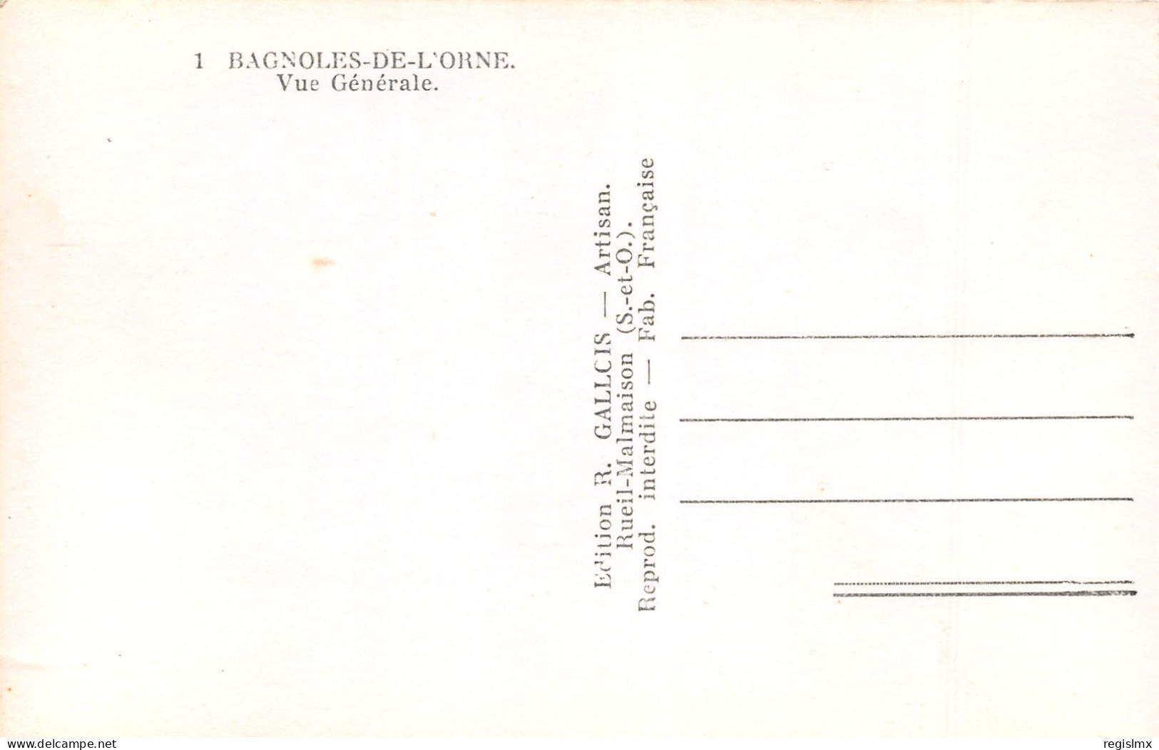 61-BAGNOLES DE L ORNE-N°T2526-F/0115 - Bagnoles De L'Orne