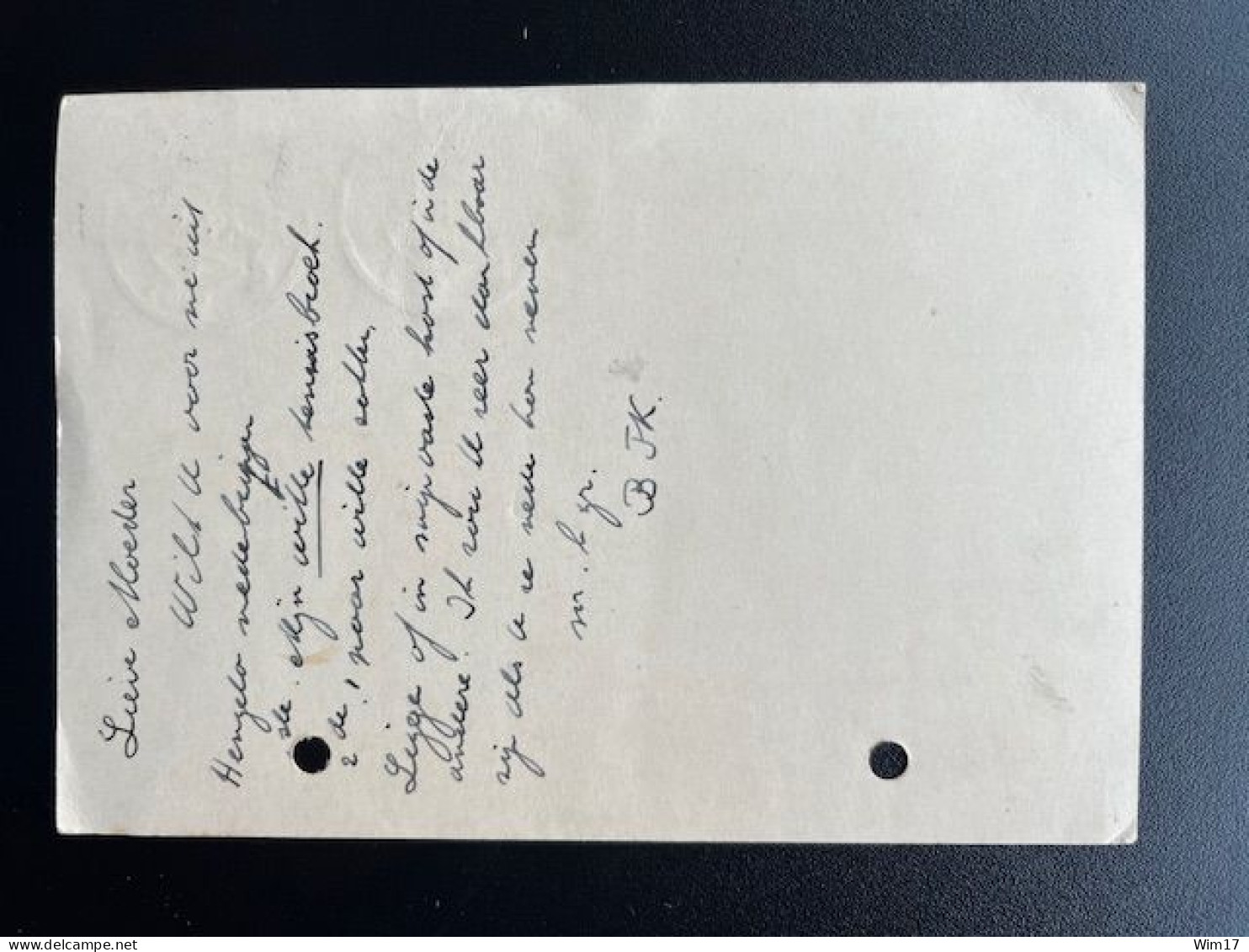 NETHERLANDS 1930 POSTCARD DORDRECHT TO HENGELO (OV) 04-06-1930 NEDERLAND - Cartas & Documentos