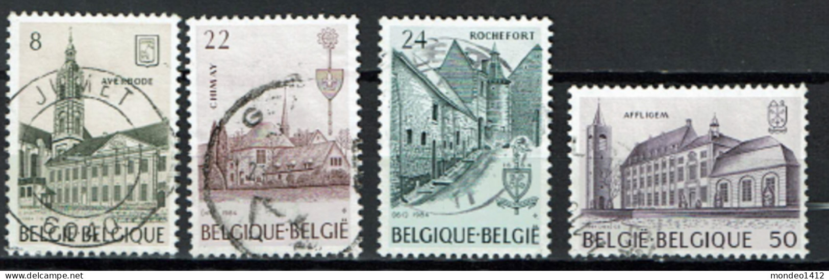 België 1984 OBP 2146/2149 - Y&T 2146/49 - Abdijen, Abbayes, Abbeys - Averbode, Chimay, Rochefort, Affligem - Gebruikt