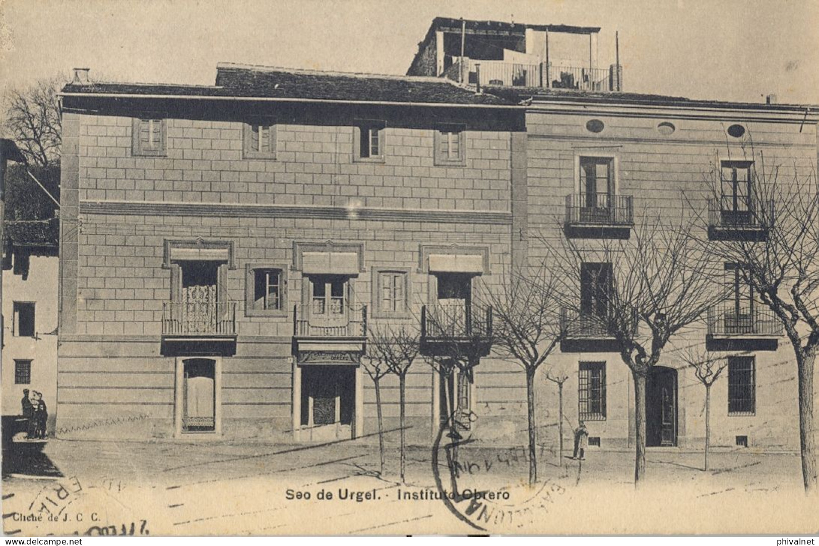 INSTITUTO OBRERO  - SEO DE URGEL / SEU D'URGELL , T.P.   CIRCULADA - Lérida