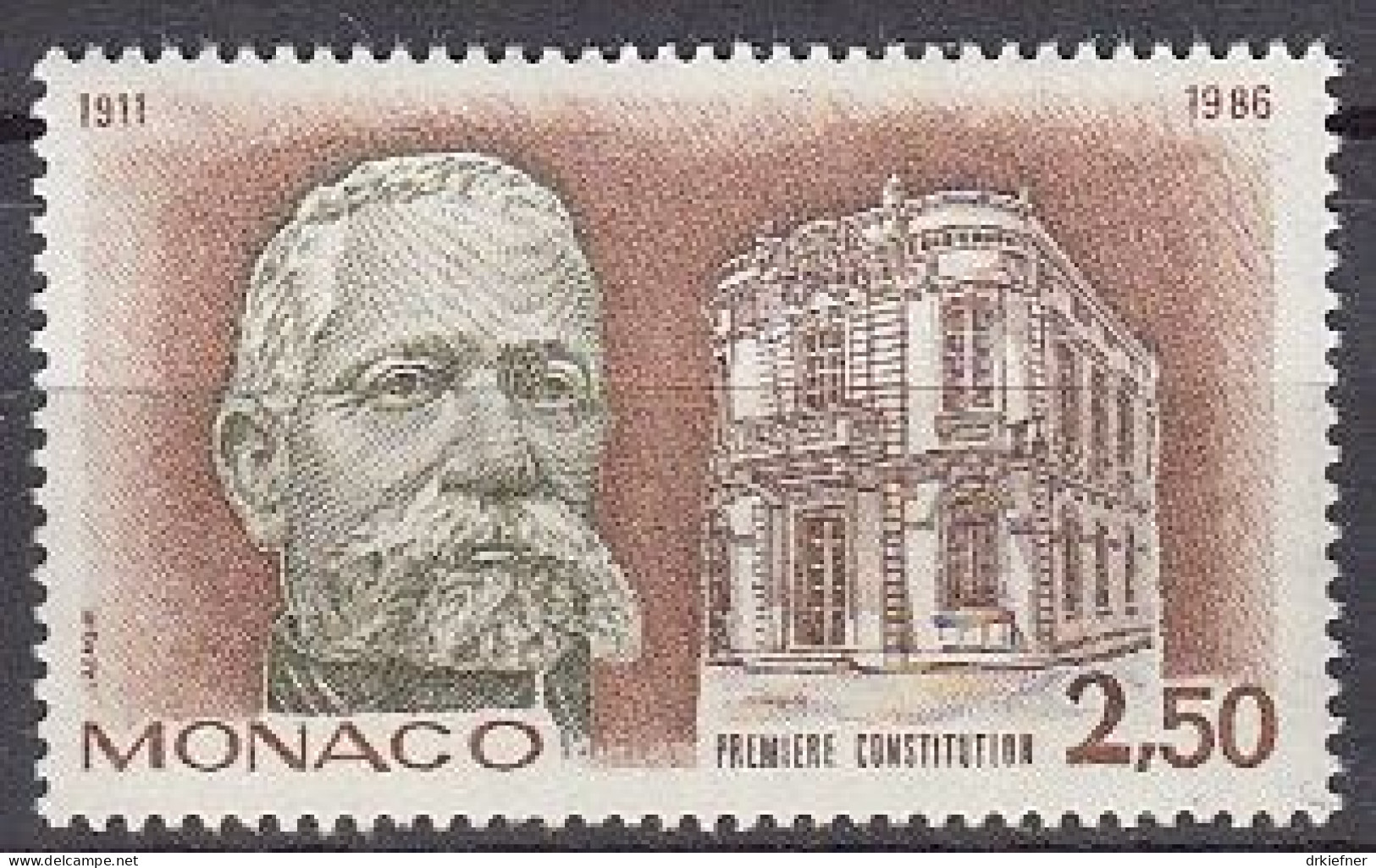 MONACO  1757, Postfrisch **, Verfassungstag, 1986 - Ongebruikt