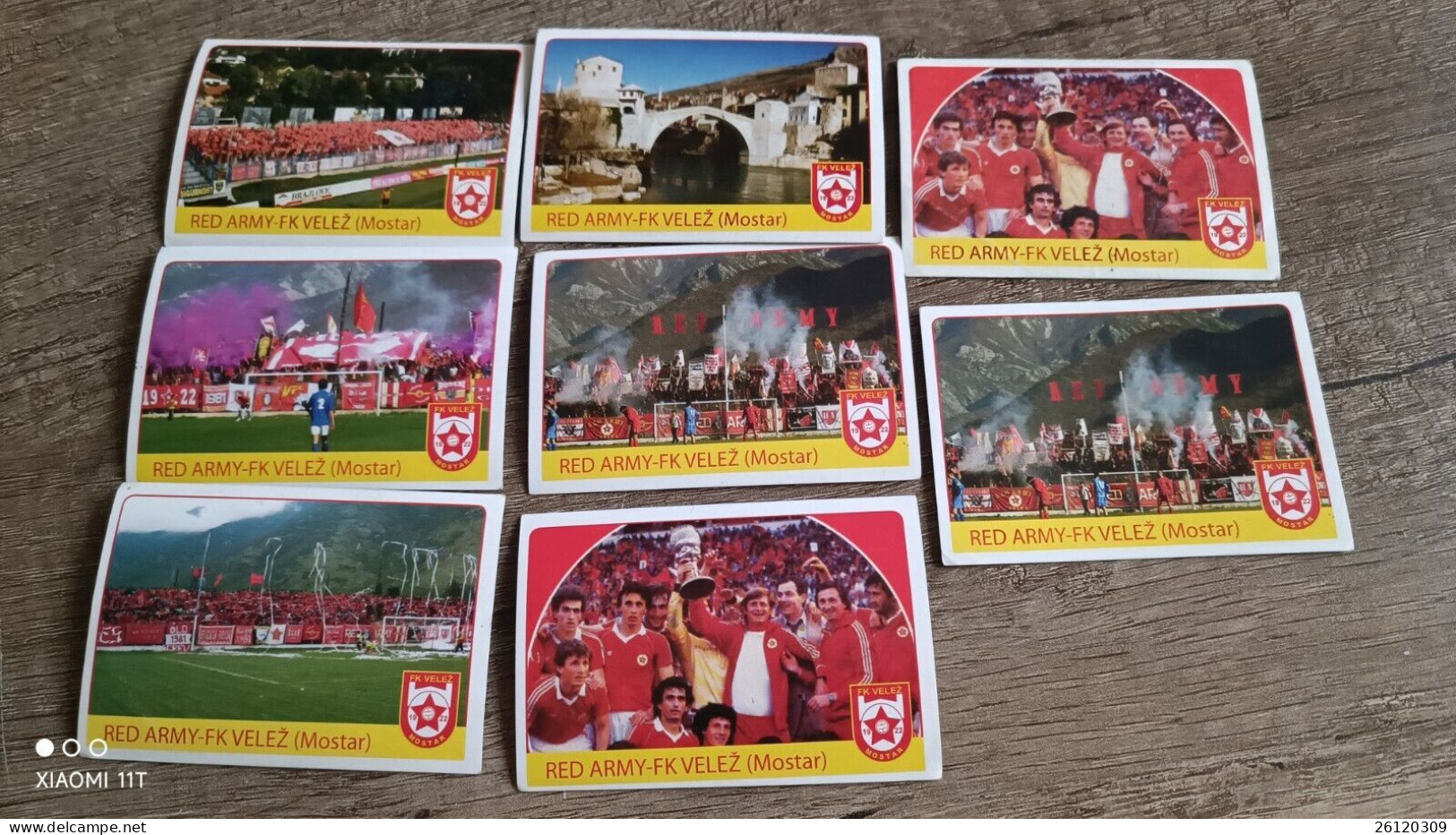 RAFO CARDS STICKERS FK VELEZ MOSTAR RED ARMY Paypal Only - Other & Unclassified