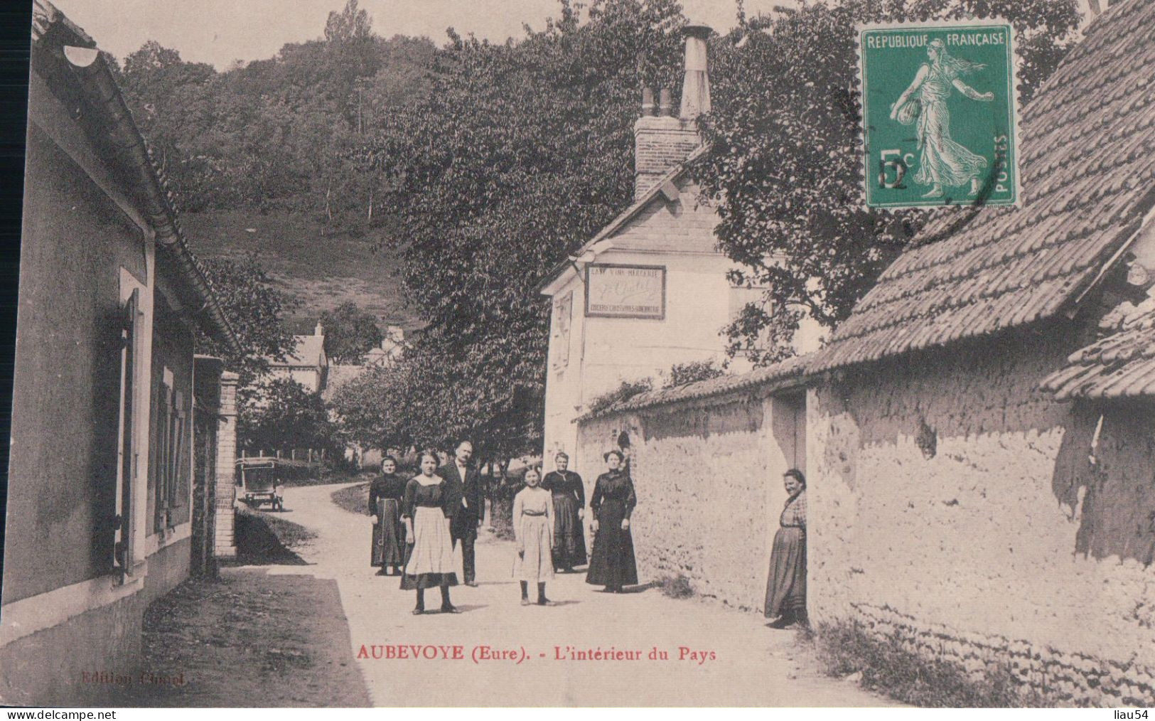 27 AUBEVOYE L'intérieur Du Pays (1912) - Aubevoye