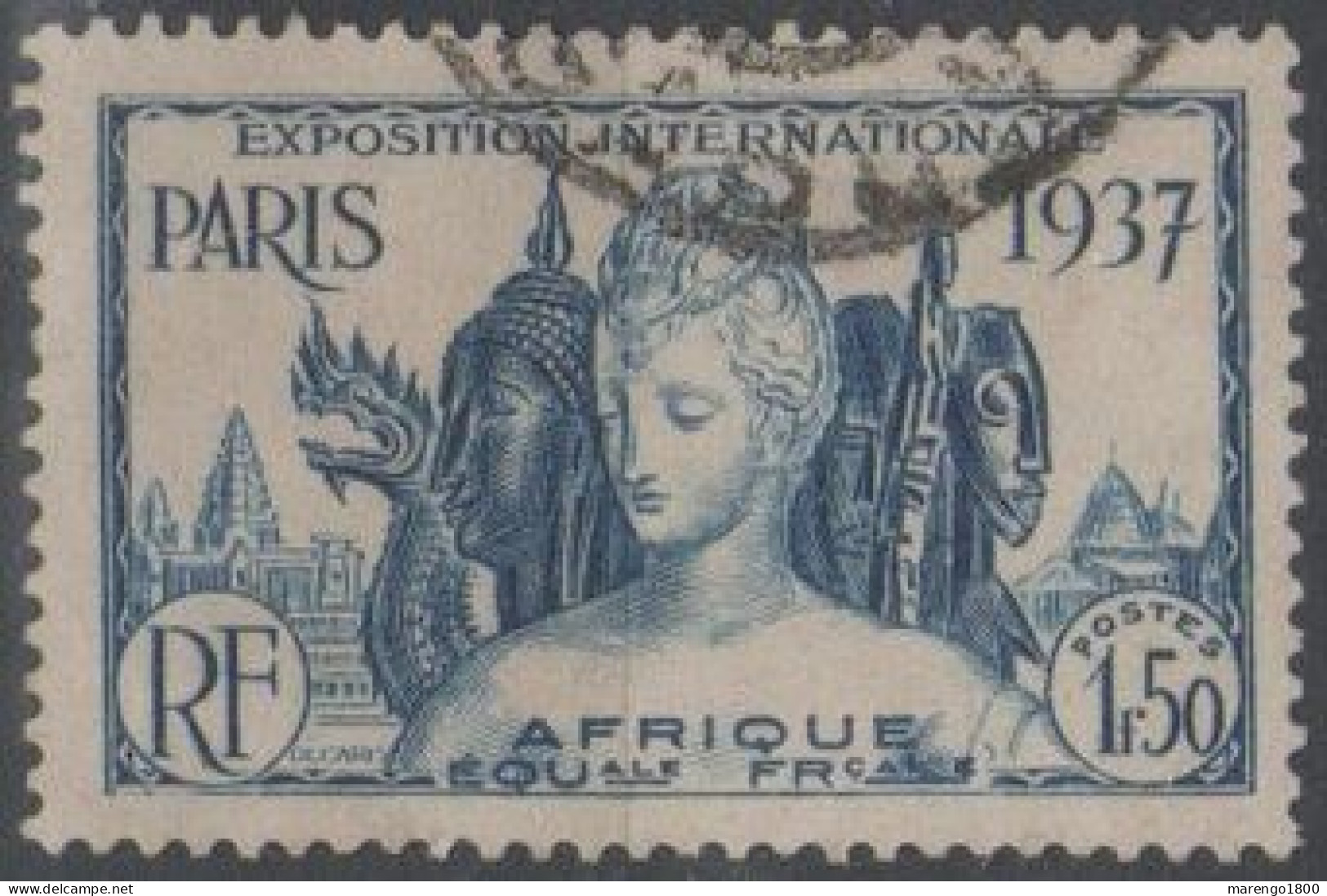 A.E.F. 1937 - Esposizione Di Parigi - Gebruikt