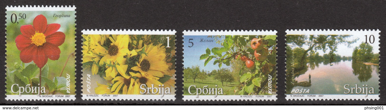 Serbia 2007 Flora Flowers Plants Nature, Definitive Set MNH - Serbien