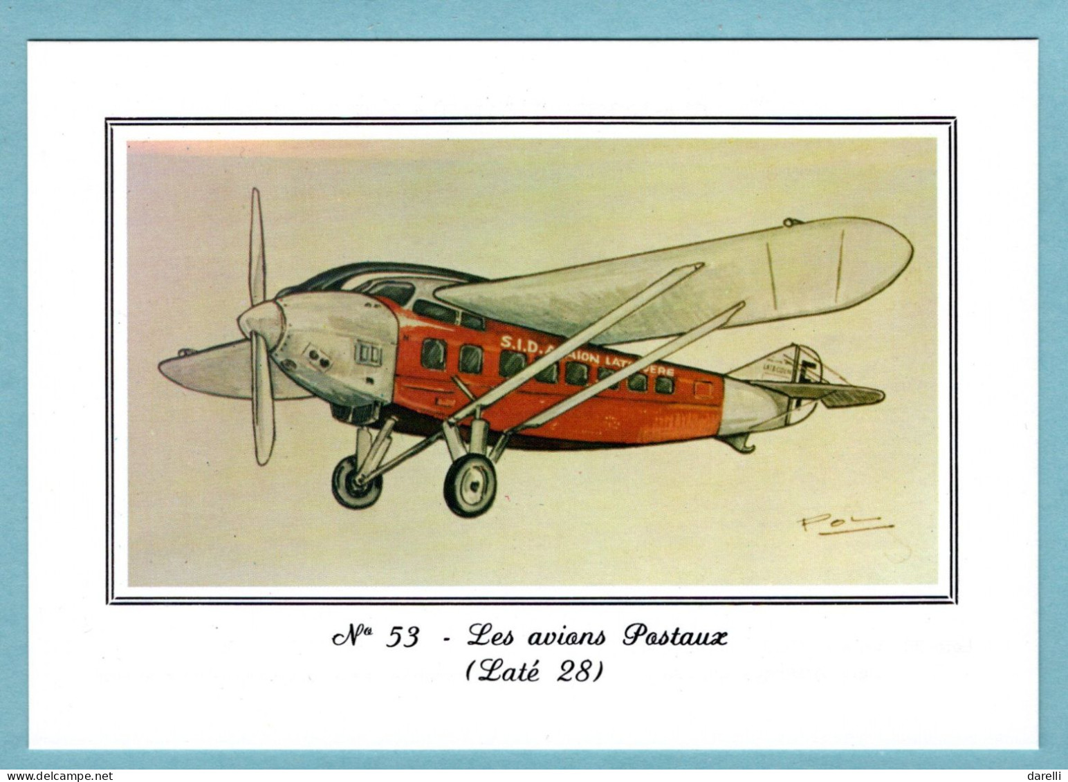 CP - N°53 - Les Avions Postaux : Laté 28 - Musée Postal - 1919-1938: Between Wars