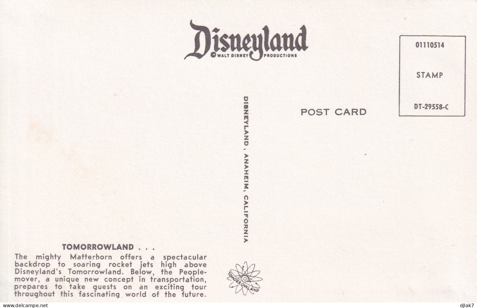 Disneyland Anaheim California Tomorrowland - Disneyland