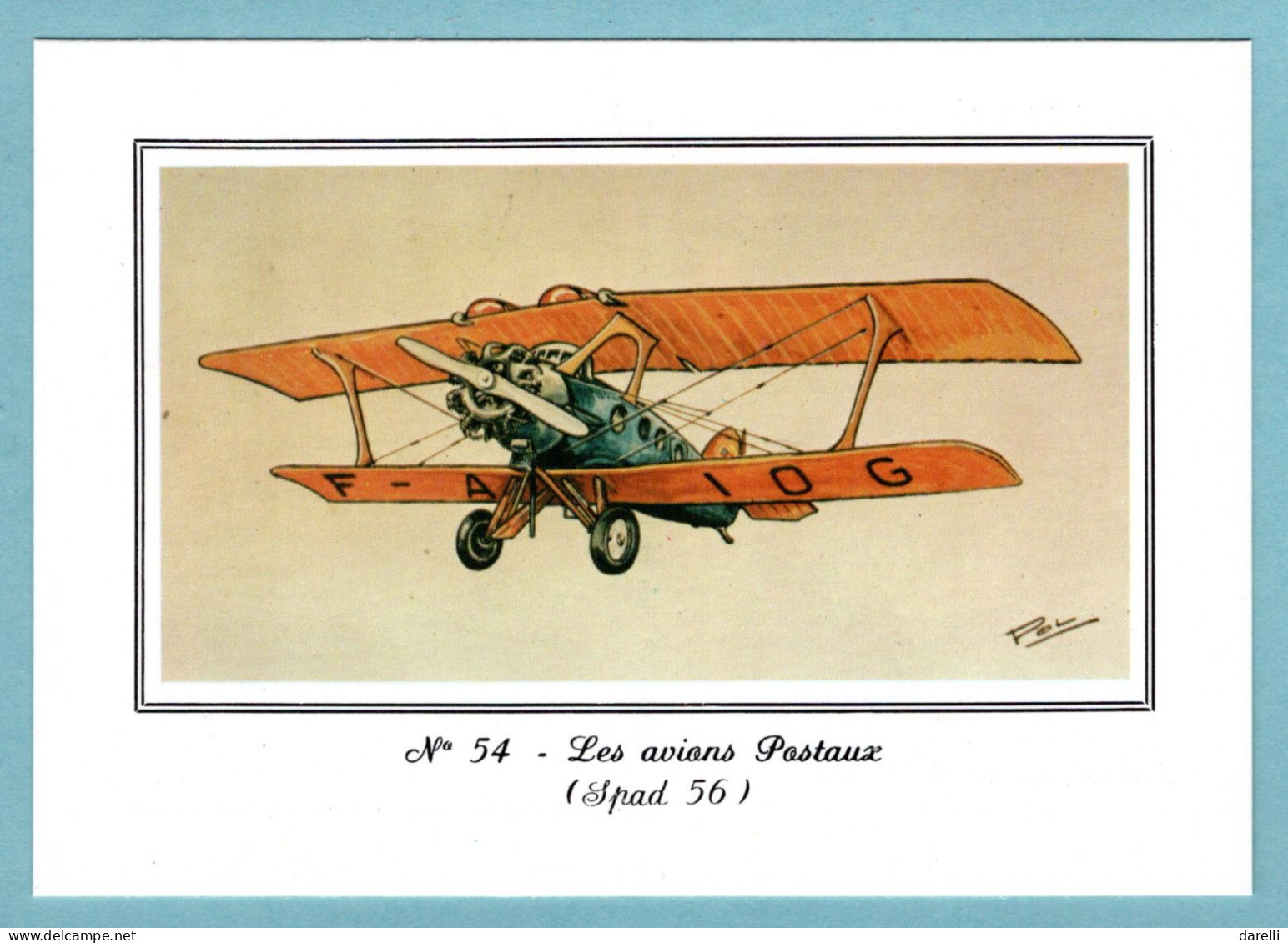 CP - N°54 - Les Avions Postaux - Spad 56 - Musée Postal - 1919-1938: Entre Guerres