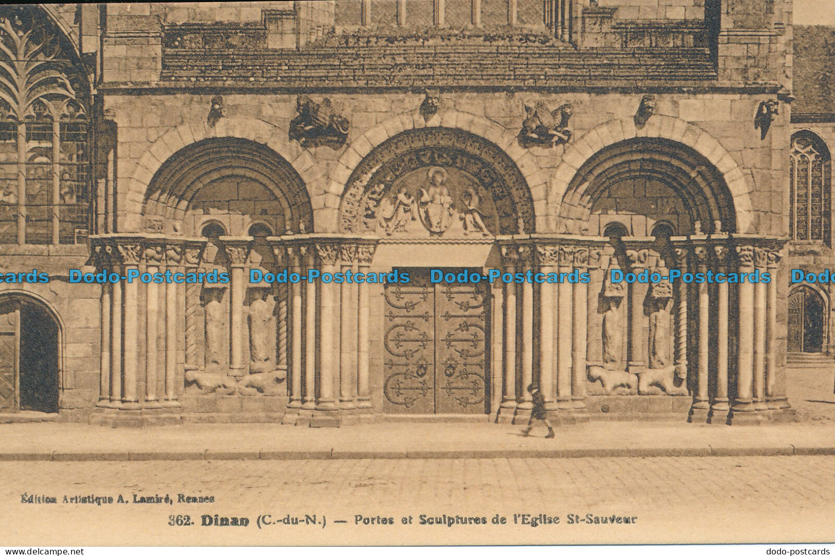R045430 Dinan. Portes At Sculptures De L Eglise St Sauveur - World