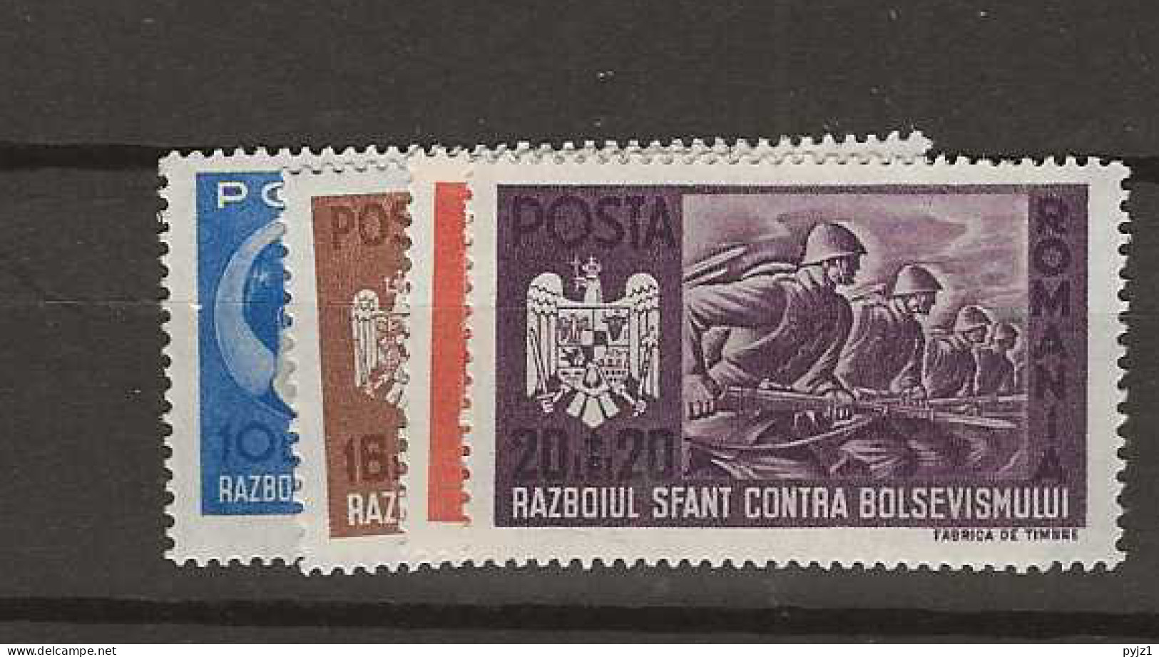 1941 MH Romania Mi 706-09 - Unused Stamps