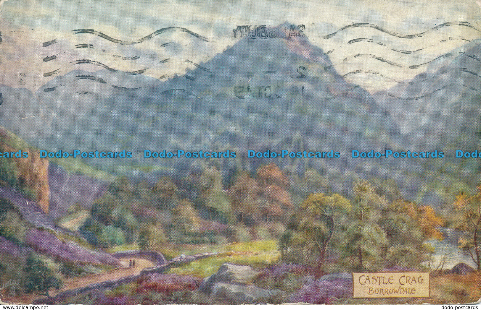 R044555 Castle Crag. Borrowdale. Tuck. Oilette. 1919 - World