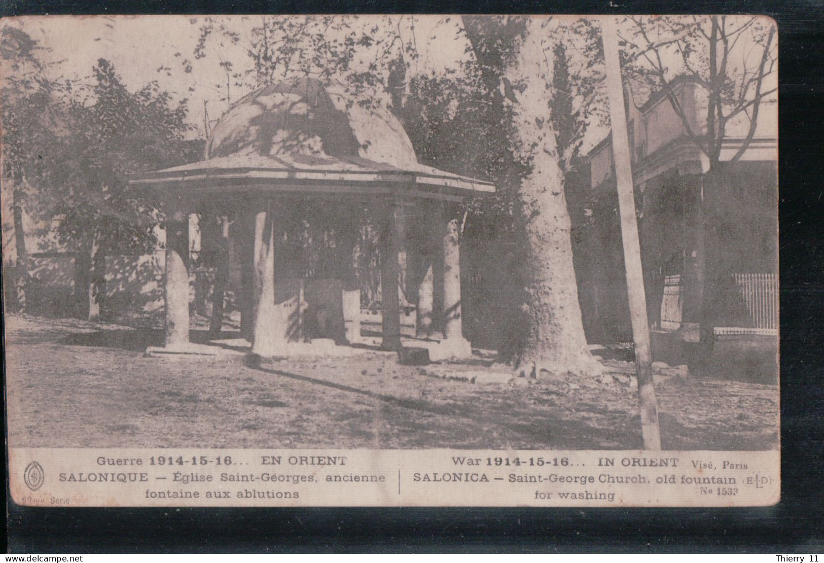 Cpa Salonique Guerre 1914-15-16 En Orient Eglise St Georges Ancienne Fontaine Aux Ablutions - Greece