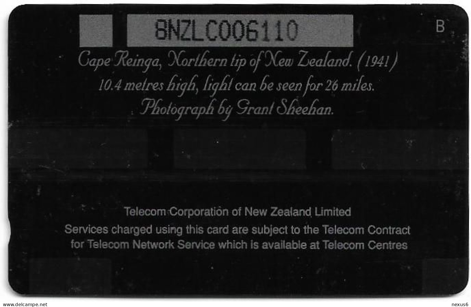 New Zealand - NZT (GPT) - Cape Reinga, Lighthouses, 8NZLC, 1991, 10$, 50.000ex, Used - New Zealand