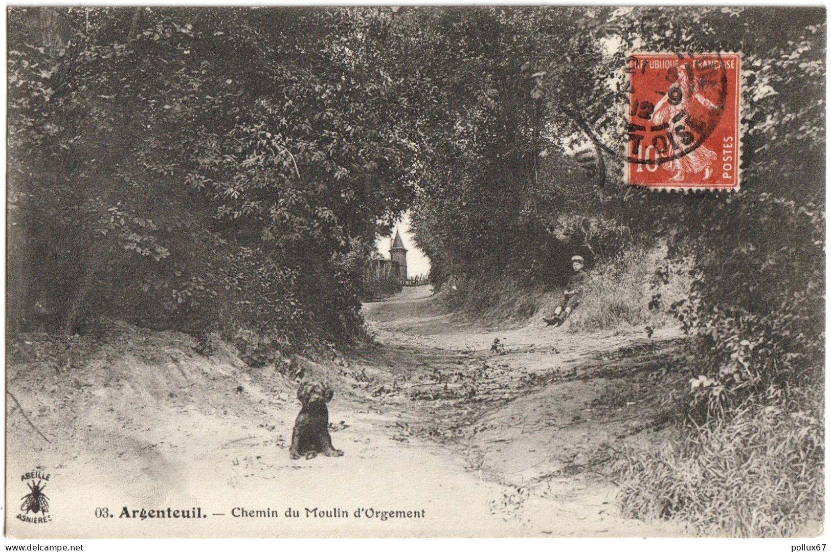 CPA DE ARGENTEUIL  (VAL D'OISE)  CHEMIN DU MOULIN D'ORGEMENT - Argenteuil