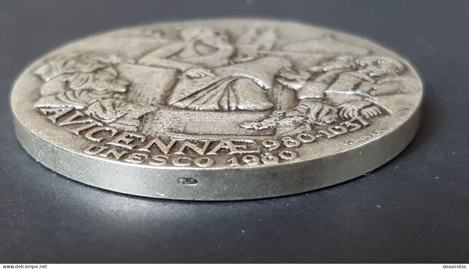 2 Medals Silver Bronze Avicenna / Ibn Sina - Douek UNESCO Paris Mint - Altri & Non Classificati