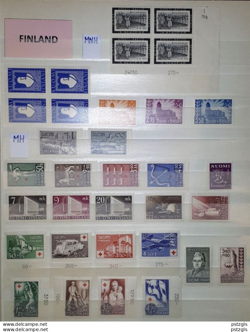 Lot Finland/Suomi 1941 - 1946 // MH - Some MNH/No Gum - Collections