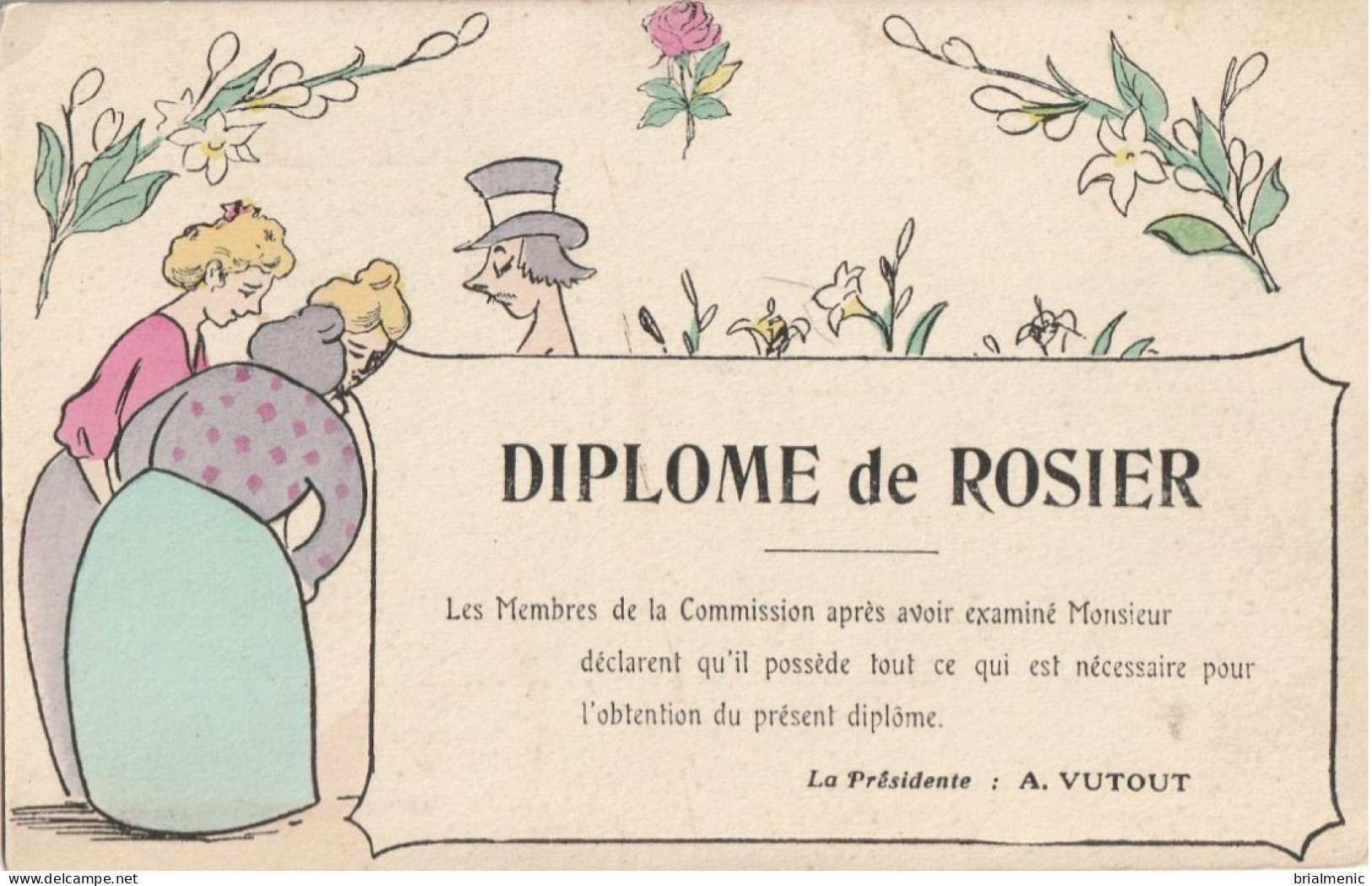 DIPLOME De ROSIER - Humour