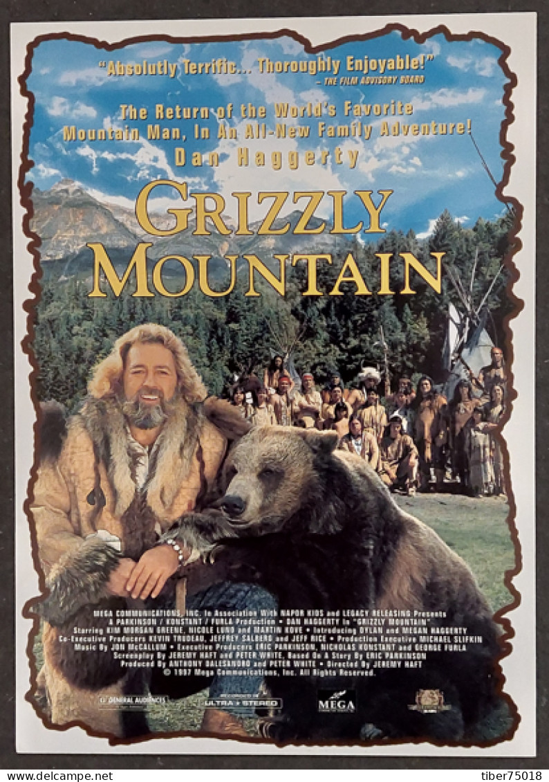 Carte Postale (Tower Records) Grizzly Mountain (cinéma - Film - Affiche) Dan Haggerty (ours - Forêt - Montagne) - Posters On Cards