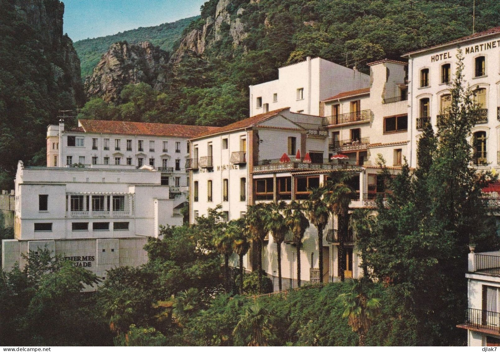 66 Amélie Les Bains Les Thermes Pujade Et L'Hôtel Martinet à L'entrée Des Gorges Du Mondony - Amélie-les-Bains-Palalda