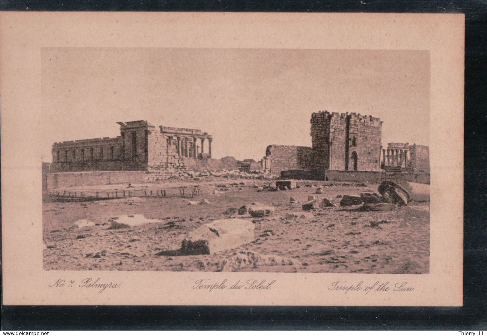 Cpa Palmyra Temple Du Soleil N7 - Syrie