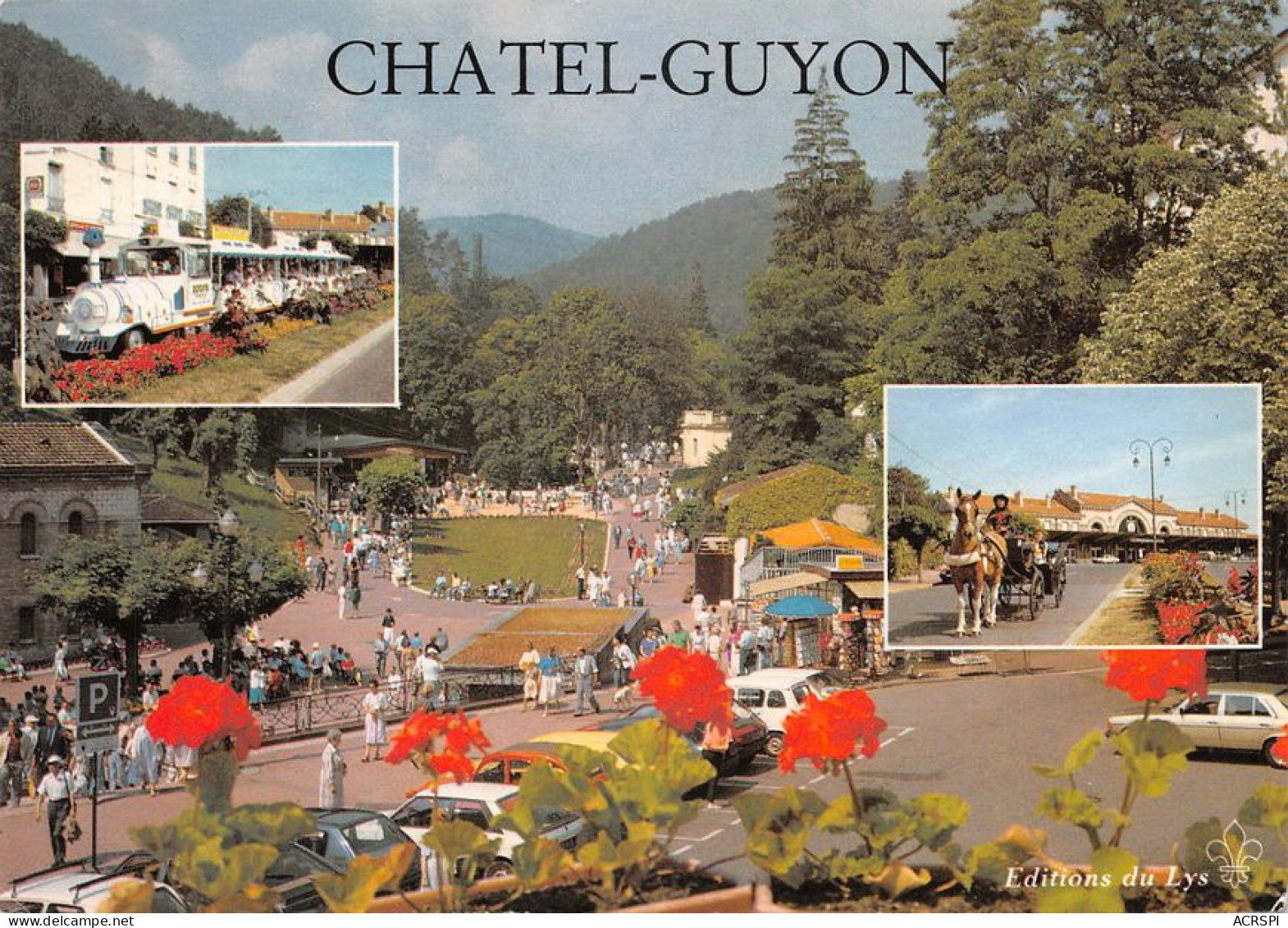 63 Châtel-Guyon  Calèche Et Petit Train (Scan R/V) N°   34   \MT9107 - Châtel-Guyon