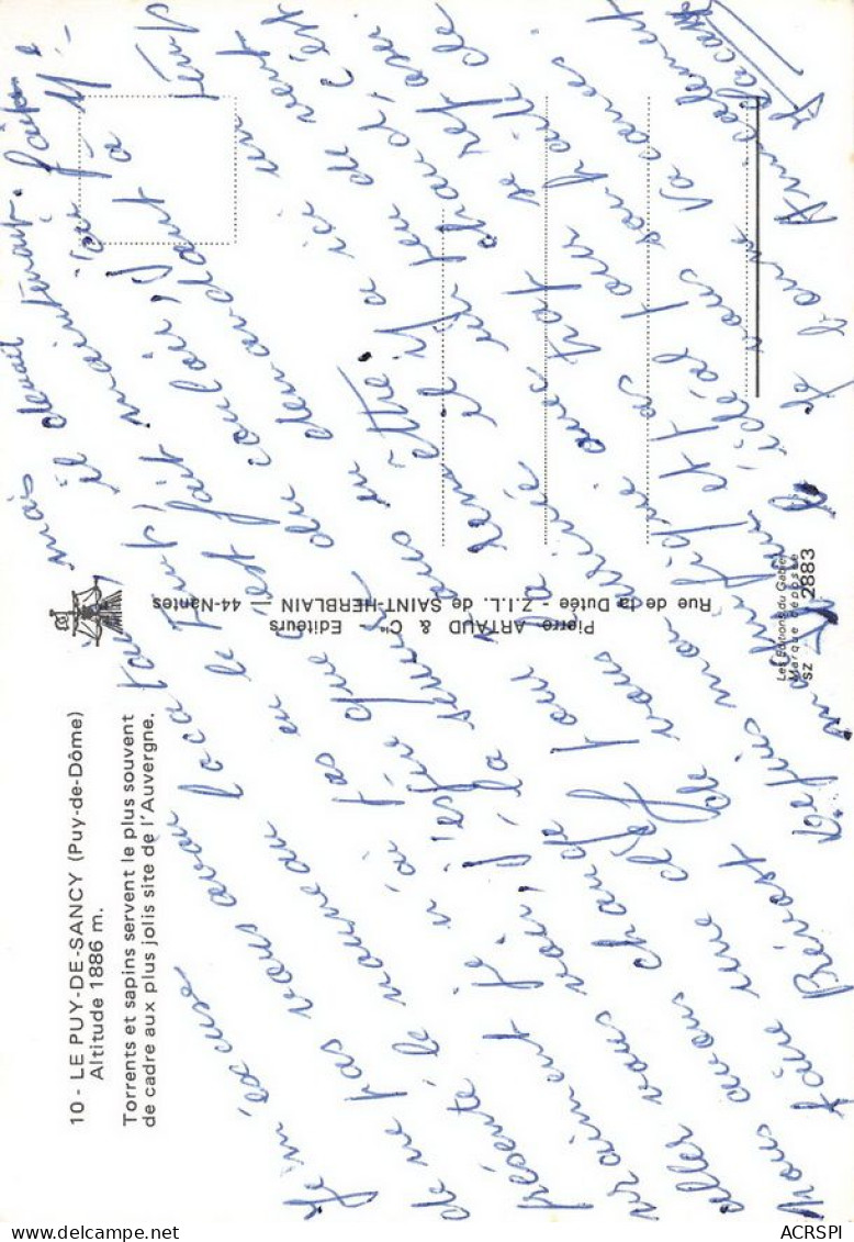 63 LE-MONT-DORE Le Puy De Sancy Et La Dordogne Torrent Et Sapins   (Scan R/V) N°   22   \MT9104 - Le Mont Dore