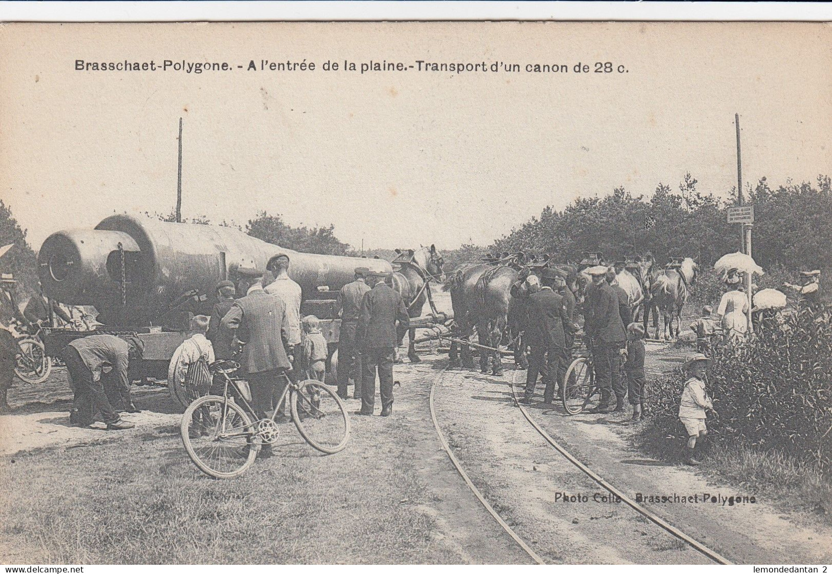 Brasschaet-Polygone - A L'entrée De La Plaine - Transport D'un Canon De 28 C. - Brasschaat