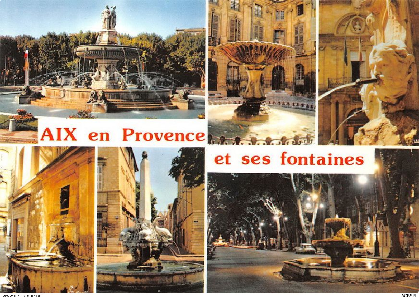 13 AIX-en-PROVENCE  Et Ses Fontaines   (Scan R/V) N°   65   \MT9100 - Aix En Provence