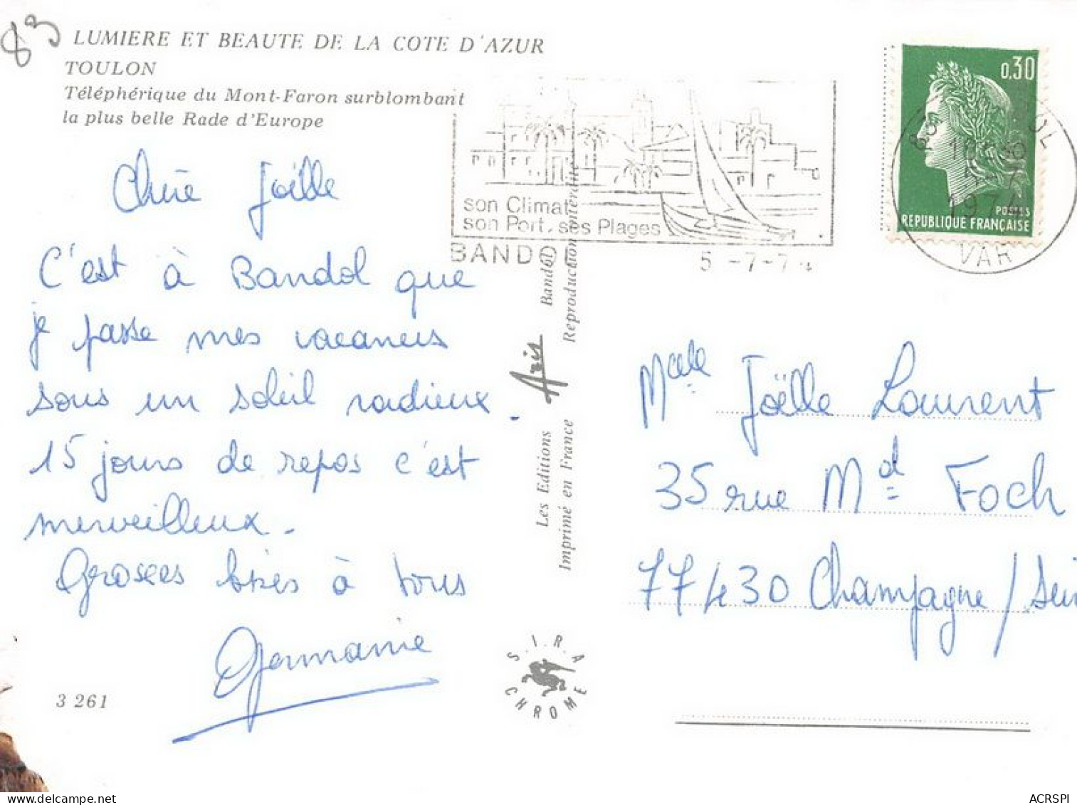 TOULON Le Téléphérique Du Mont Faron   (Scan R/V) N° 56 \MT9114 - Toulon