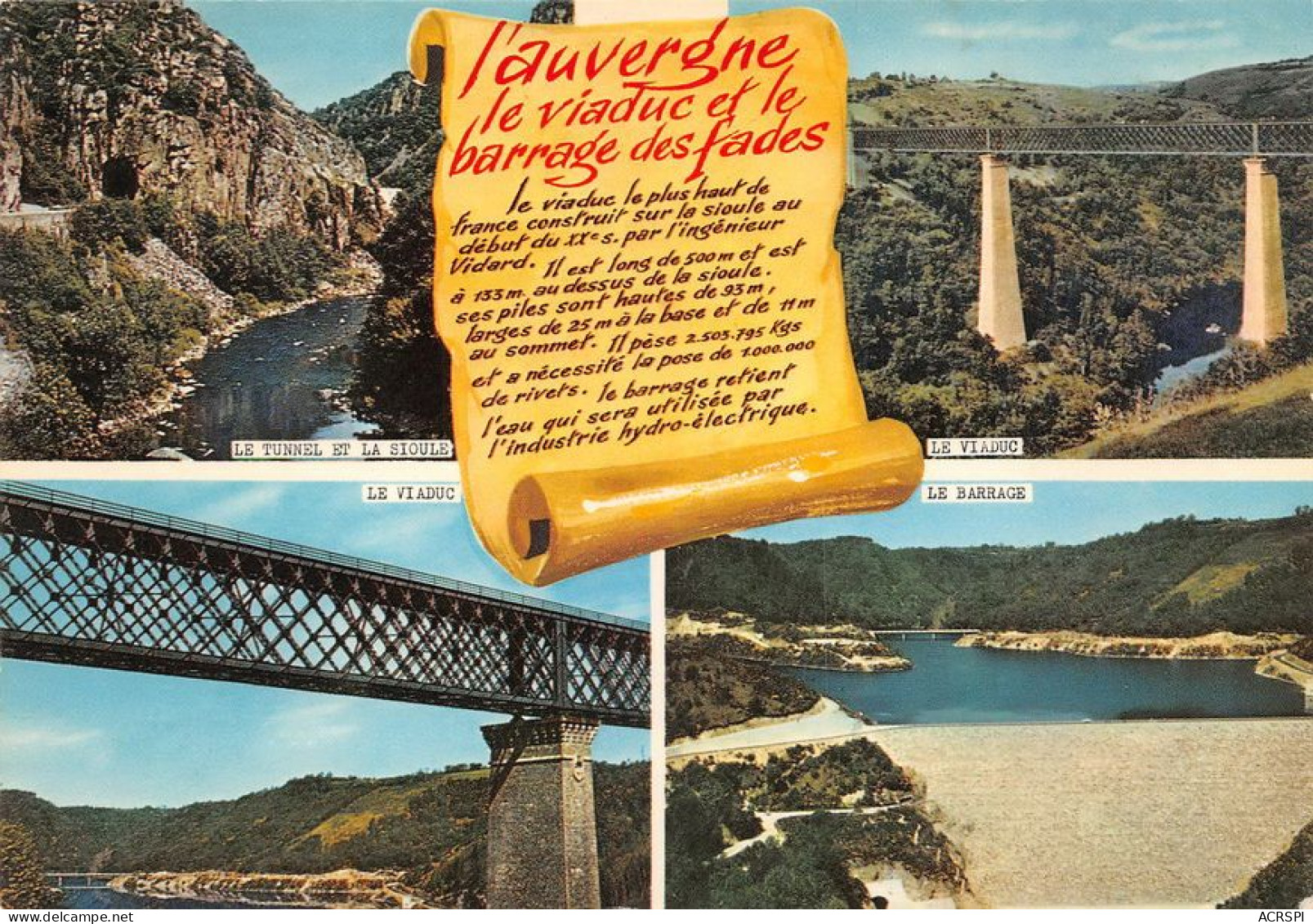 63  Viaduc Des Fades Sauret-Besserve  Ancizes-Comps     (Scan R/V) N°  17   \MT9112 - Châtel-Guyon