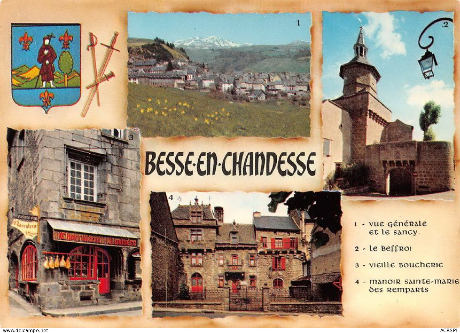 63 Besse-et-Saint-Anastaise  En Chandesse Multivue   (Scan R/V) N°   17   \MT9111 - Besse Et Saint Anastaise