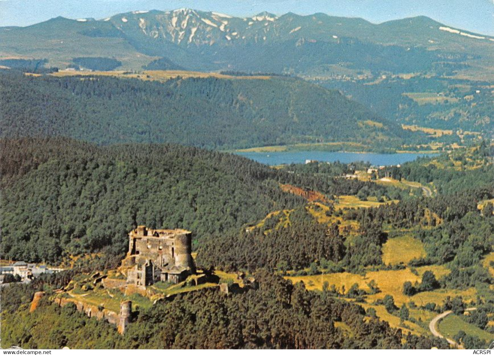 63 MUROL Chambon Sur Lac  Vue Aérienne Sur Le Lac Et Le Chateau  (Scan R/V) N°   70   \MT9109 - Besse Et Saint Anastaise