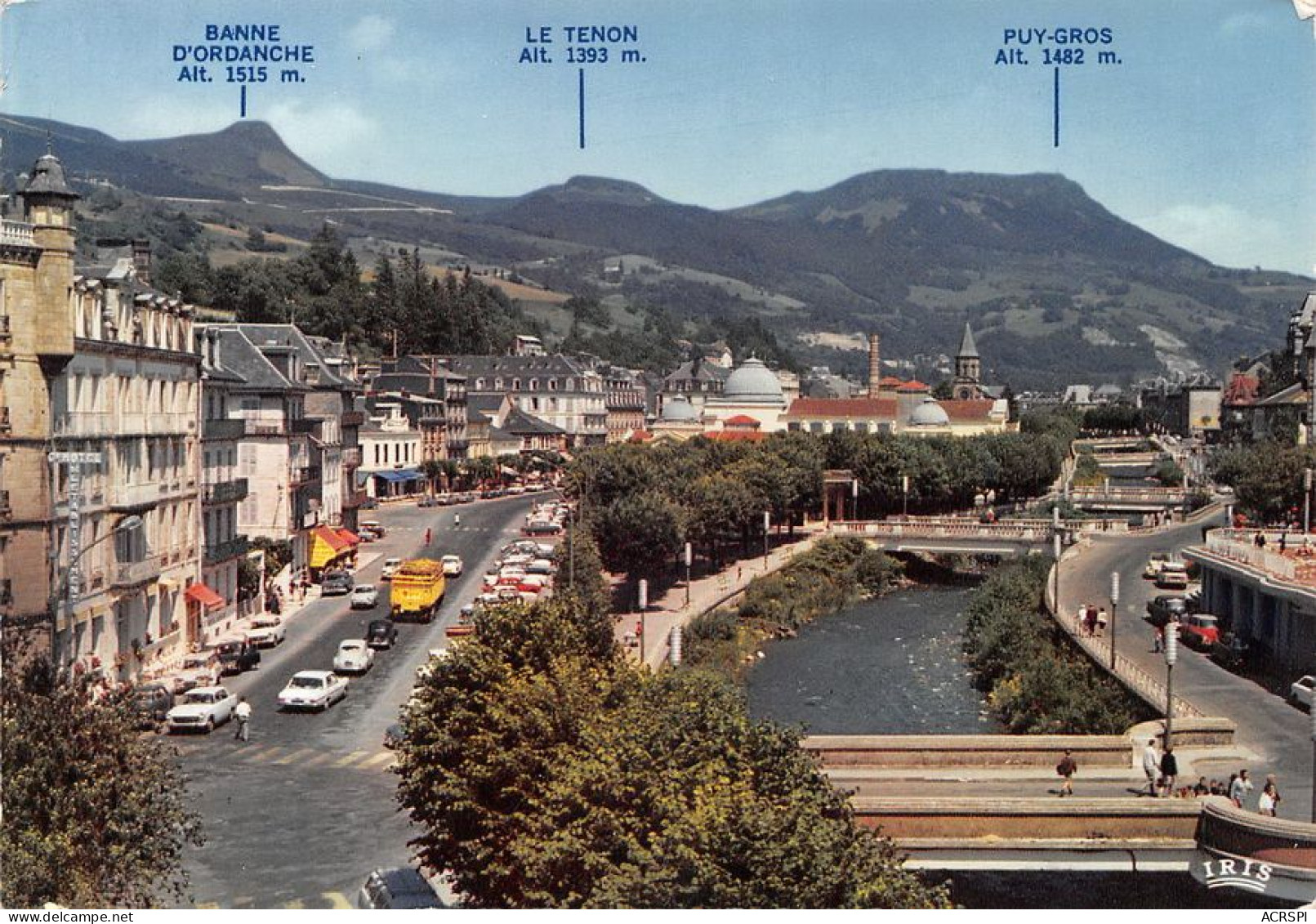 63 La Bourboule Les Quais De La Dordogne Et Les Ponts             (Scan R/V) N°   2   \MT9109 - La Bourboule