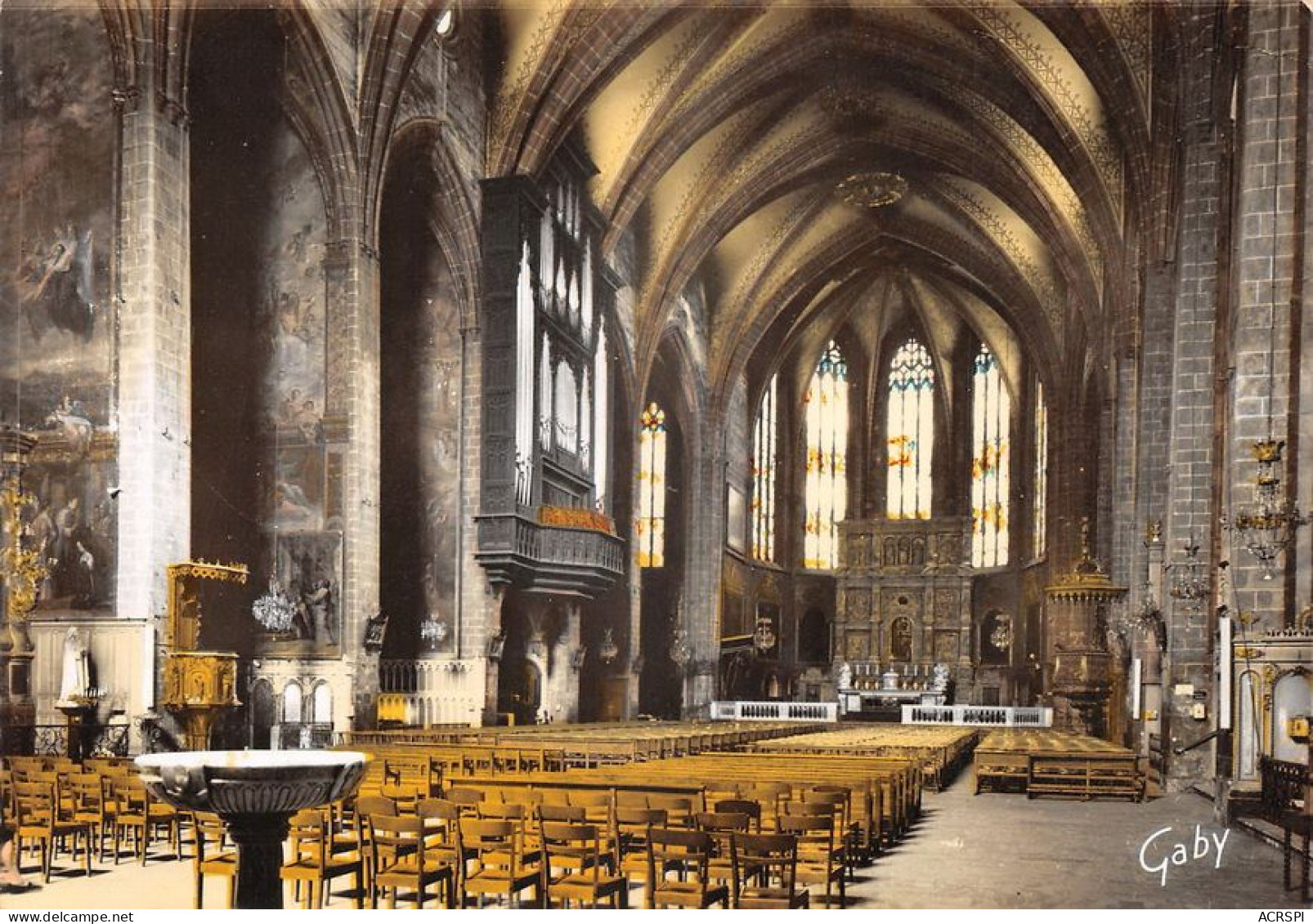 66 PERPIGNAN  La Cathédrale Intérieur   (Scan R/V) N°   33   \MT9122 - Perpignan