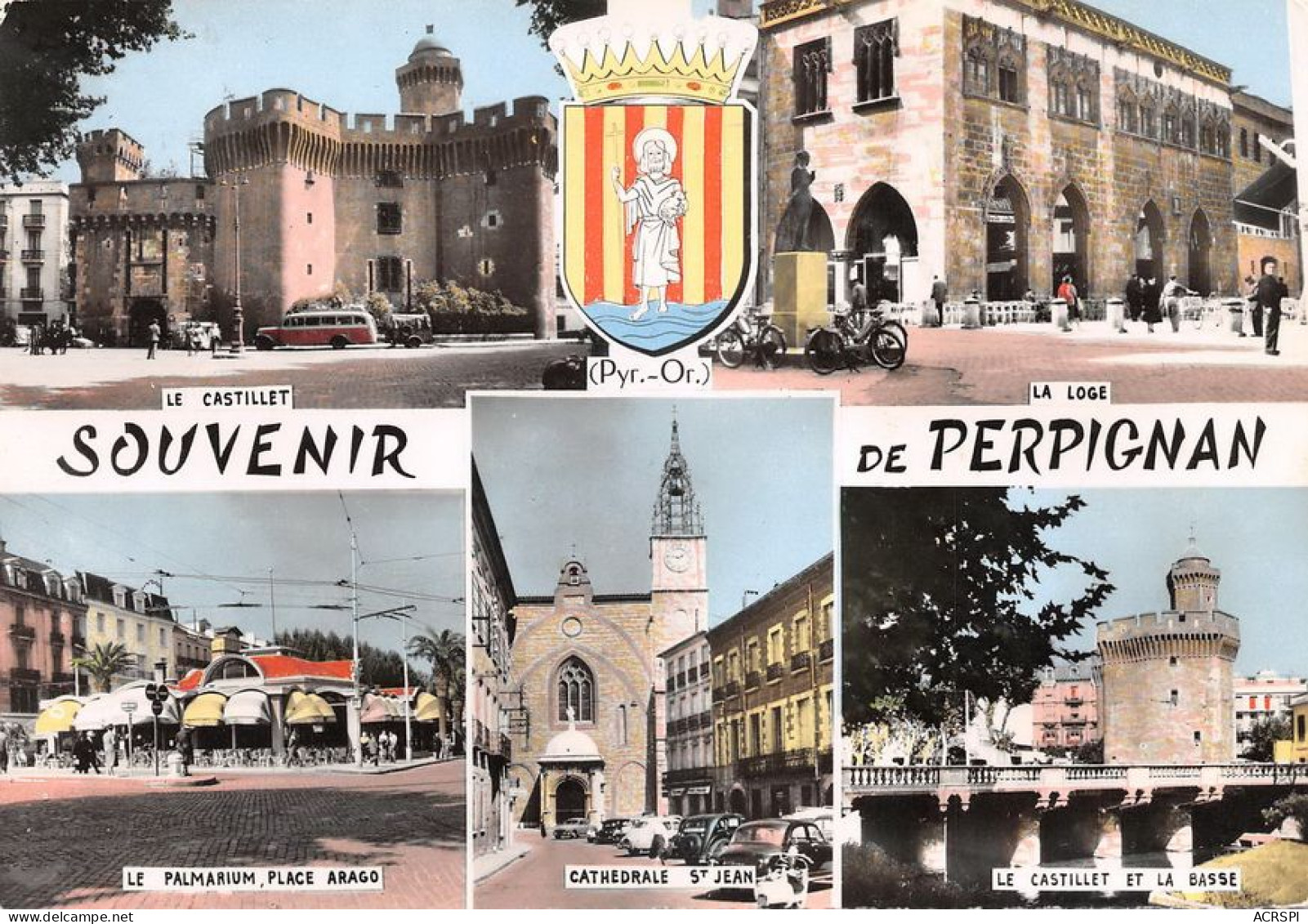 66  PERPIGNAN Multivue Souvenir  (Scan R/V) N°   37   \MT9122 - Perpignan