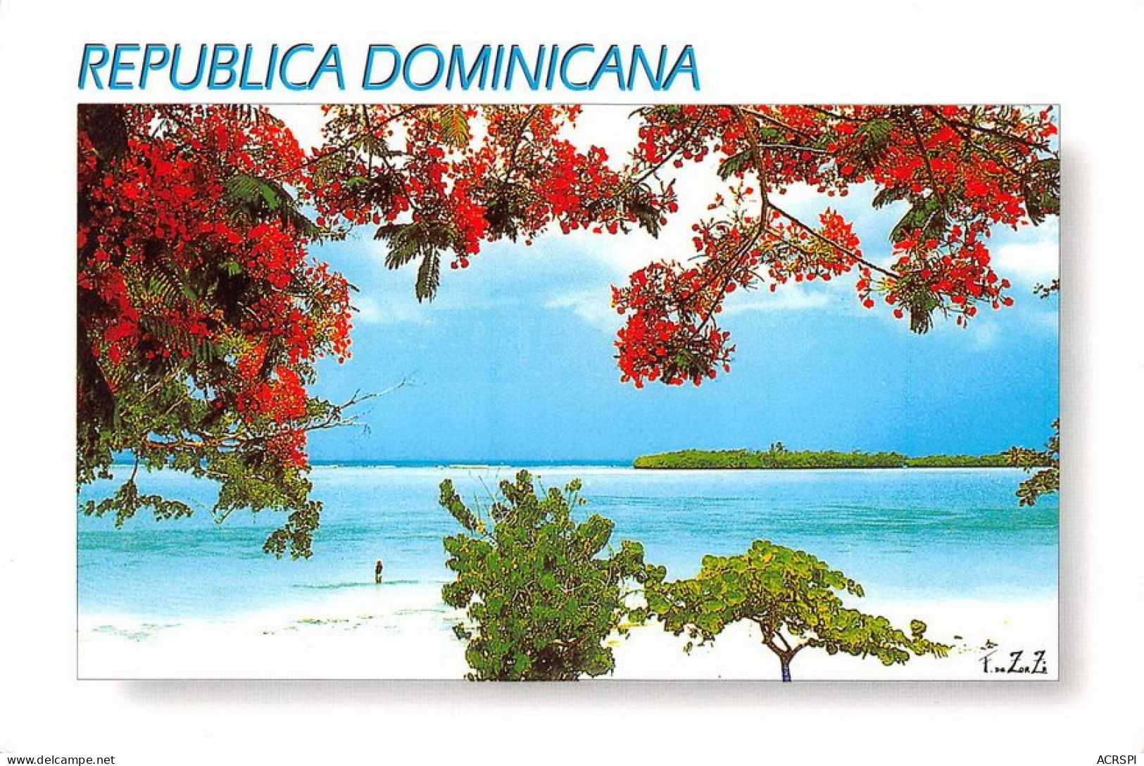 MAR CARIBE  Républica Dominicana REPUBLIQUE DOMINICAINE   (Scan R/V) N°   56   \MT9120 - República Dominicana