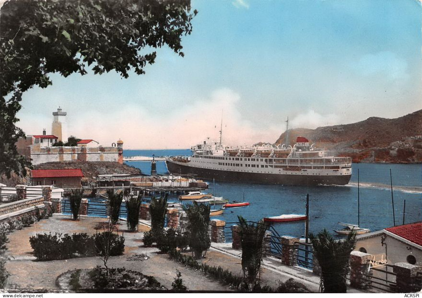 66 Port-Vendres Le Paquebot Courrier D'Algérie Sortant Du Port    (Scan R/V) N°   9   \MT9119 - Port Vendres