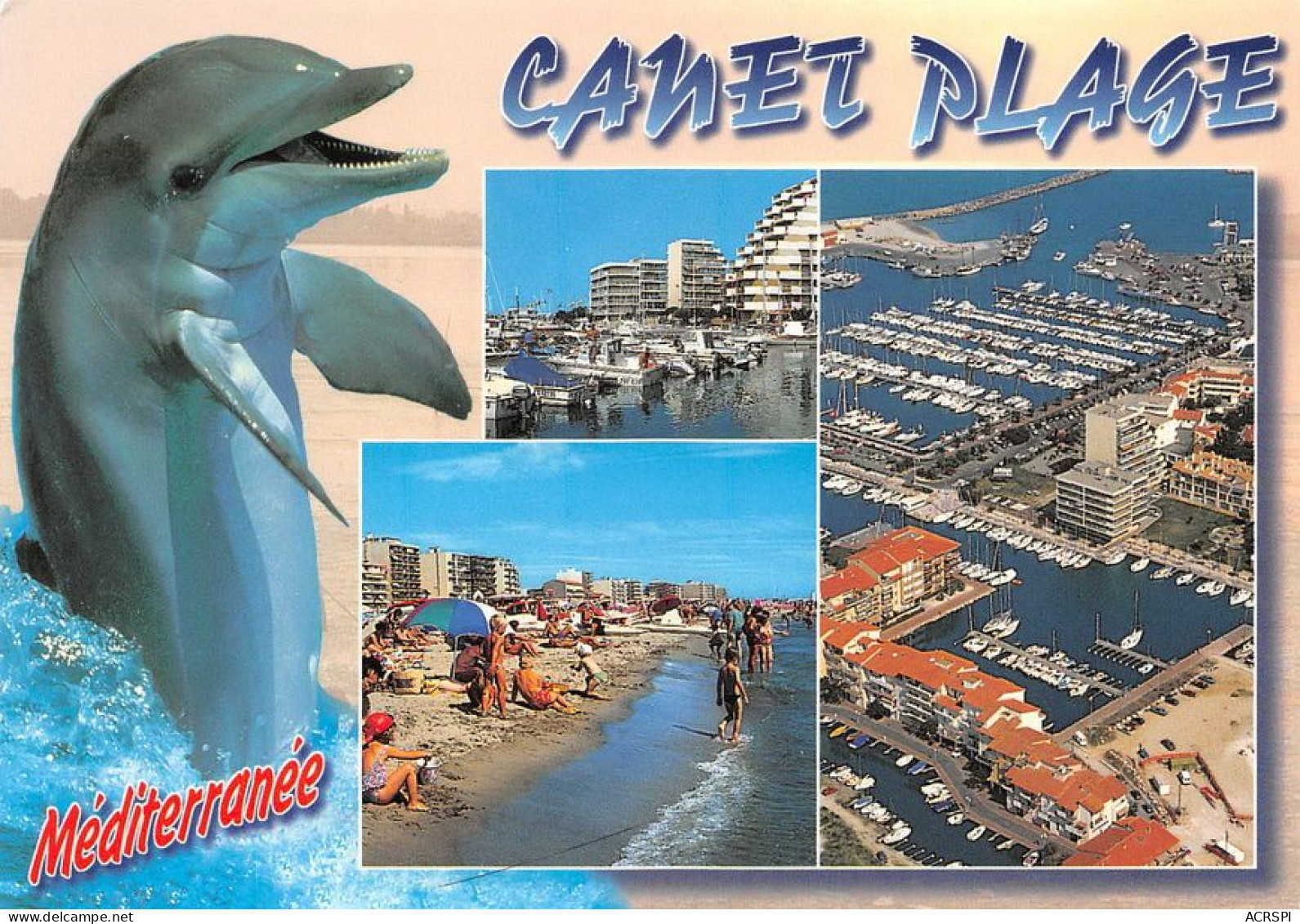 66  CANET PLAGE En Rousillon  Multivue  (Scan R/V) N°   40   \MT9119 - Canet En Roussillon