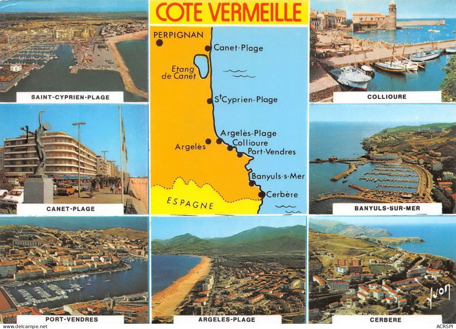 66 Carte Map Plan Du Département Des PO Banyuls PERPIGNAN  Olette Ceret CANET Cote-Vermeille (Scan R/V) N°  31   \MT9133 - Canet Plage