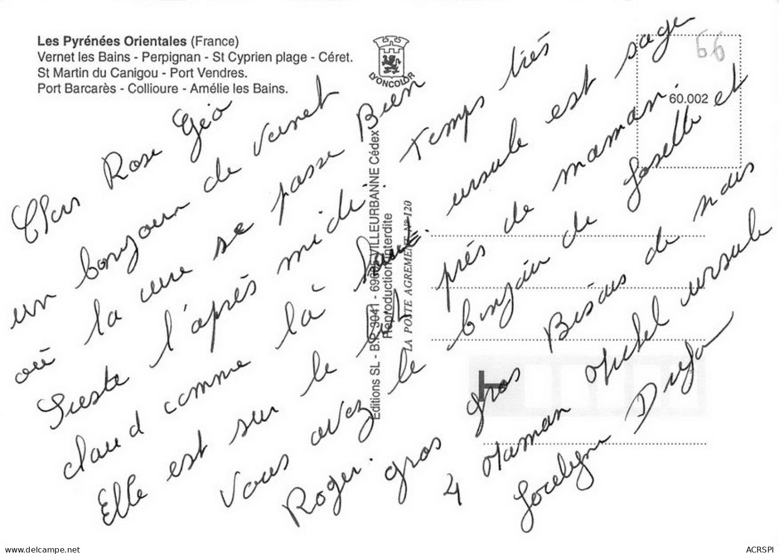 66   Carte Map Plan Du Département Des PO Banyuls PERPIGNAN PRADES Olette Ceret CANET Lydia (Scan R/V) N°  26   \MT9133 - Canet Plage