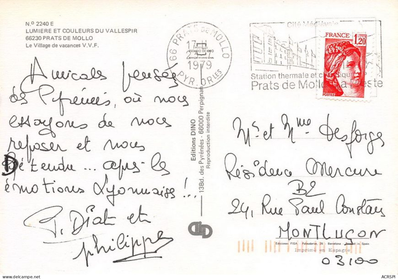 66 Prats-de-Mollo-la-Preste  VVF Le Village Vacances    (Scan R/V) N°   20   \MT9129 - Ceret